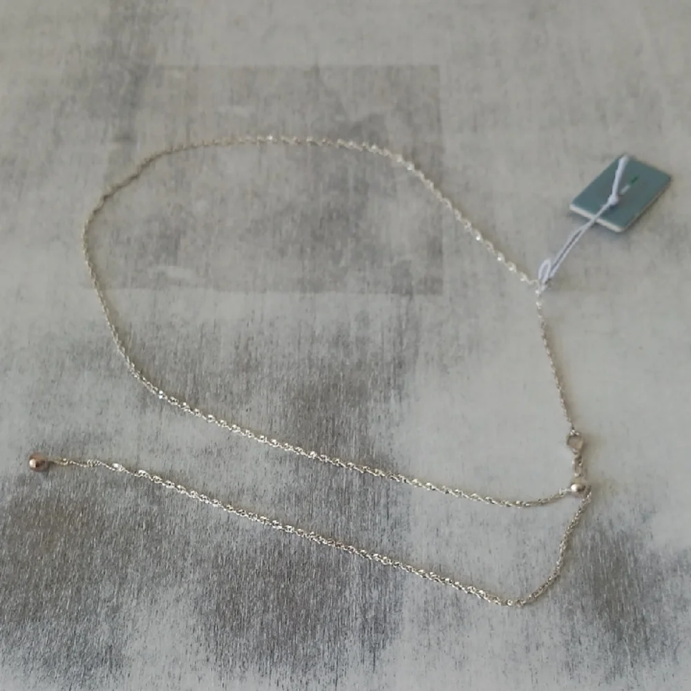 Mia Fiore Dyadema Sterling Silver 925 Twisted Adjust Necklace Up to 24